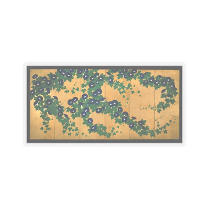 Suzuki Kiitsu - Morning Glories - early 19th century v2 - STICKER Vinyl Kiss-Cut Decal