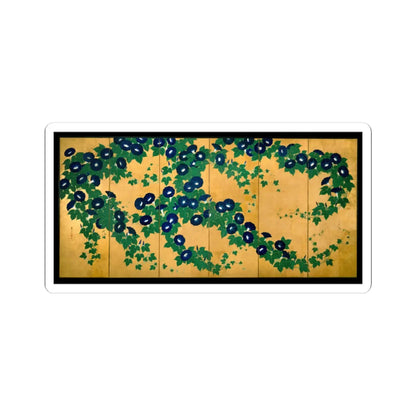 Suzuki Kiitsu - Morning Glories - early 19th century v2 - STICKER Vinyl Kiss-Cut Decal