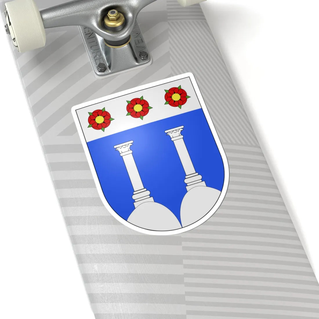 Sévaz-coat of arms (Switzerland) (Coat of Arms) STICKER Vinyl Kiss-Cut Decal - The Sticker Space