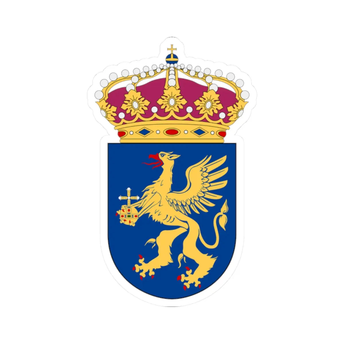 Svea helikopterbataljon vapen (Sweden) (Coat of Arms) STICKER Vinyl Kiss-Cut Decal