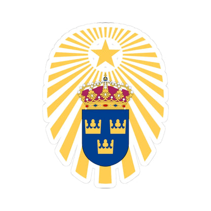 Svea ingenjörregemente vapen (Sweden) (Coat of Arms) STICKER Vinyl Kiss-Cut Decal