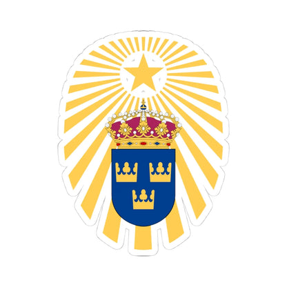 Svea ingenjörregemente vapen (Sweden) (Coat of Arms) STICKER Vinyl Kiss-Cut Decal