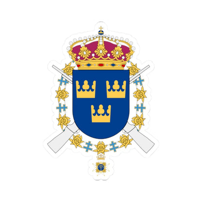 Svea Livgarde vapen (Sweden) (Coat of Arms) STICKER Vinyl Kiss-Cut Decal