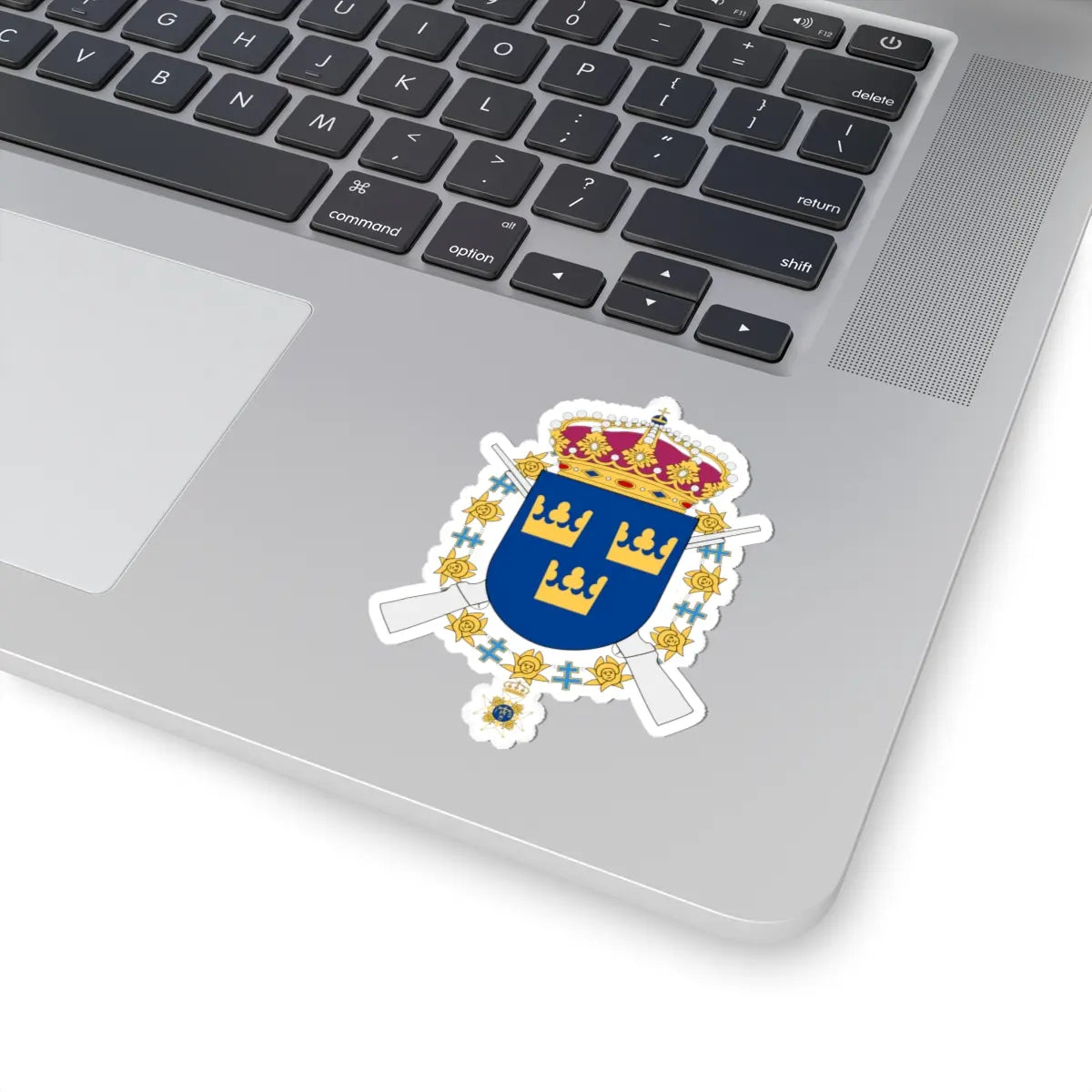 Svea Livgarde vapen (Sweden) (Coat of Arms) STICKER Vinyl Kiss-Cut Decal