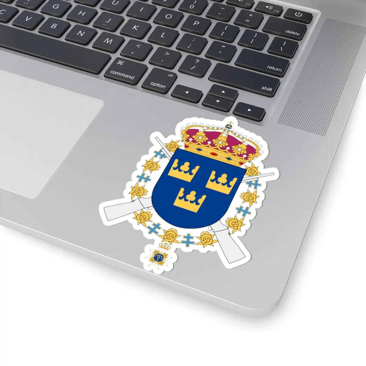 Svea Livgarde vapen (Sweden) (Coat of Arms) STICKER Vinyl Kiss-Cut Decal