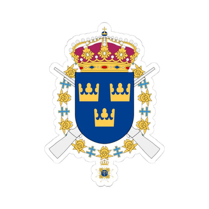 Svea Livgarde vapen (Sweden) (Coat of Arms) STICKER Vinyl Kiss-Cut Decal