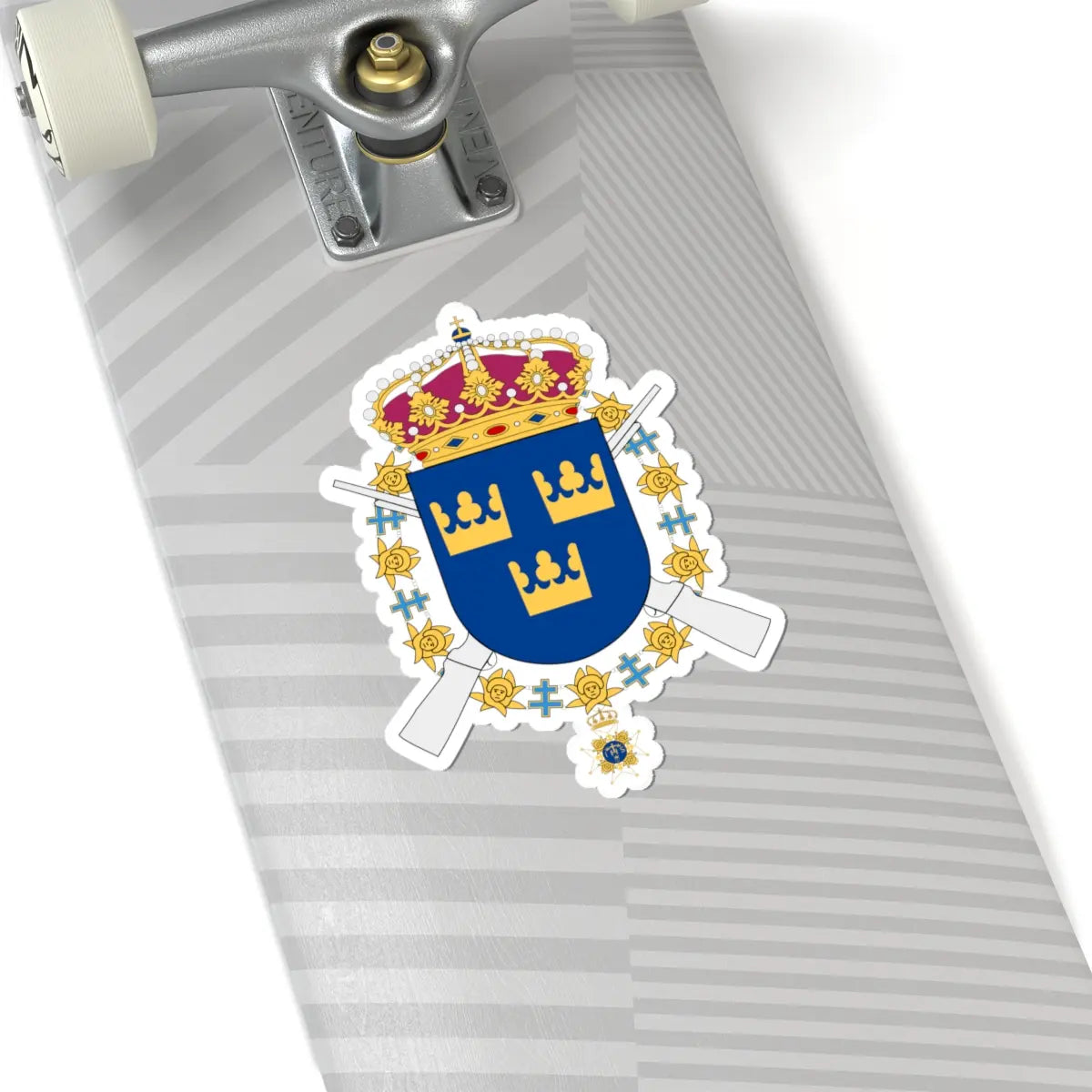 Svea Livgarde vapen (Sweden) (Coat of Arms) STICKER Vinyl Kiss-Cut Decal
