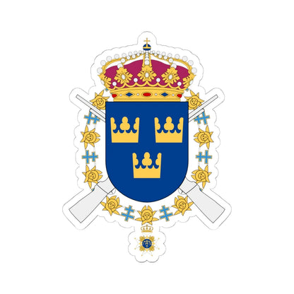 Svea Livgarde vapen (Sweden) (Coat of Arms) STICKER Vinyl Kiss-Cut Decal