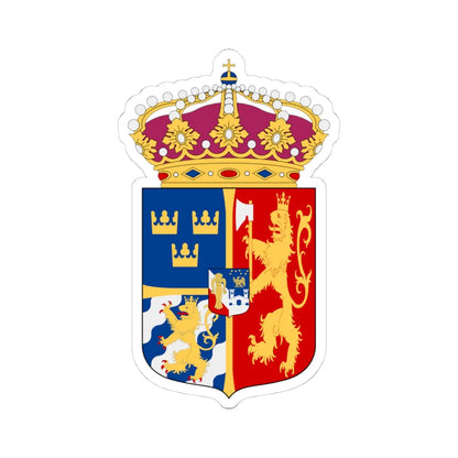 Svensk-Norska unionsvapnet (Sweden) (Coat of Arms) STICKER Vinyl Kiss-Cut Decal