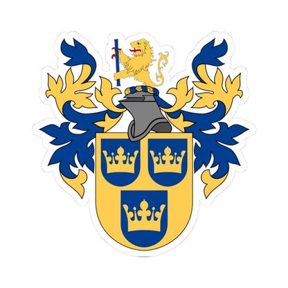 Svenska Heraldiska Föreningen vapen hela (Sweden) (Coat of Arms) STICKER Vinyl Kiss-Cut Decal 3 Inch White - The Sticker Space