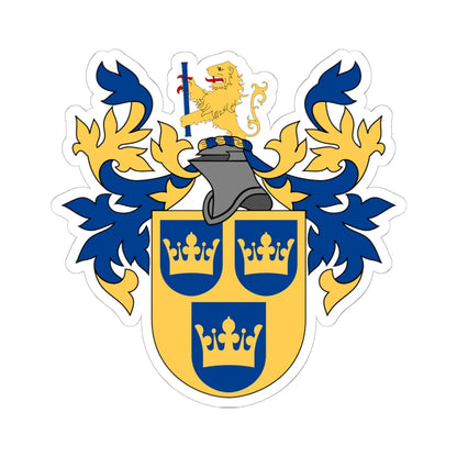 Svenska Heraldiska Föreningen vapen hela (Sweden) (Coat of Arms) STICKER Vinyl Kiss-Cut Decal 6 Inch White - The Sticker Space