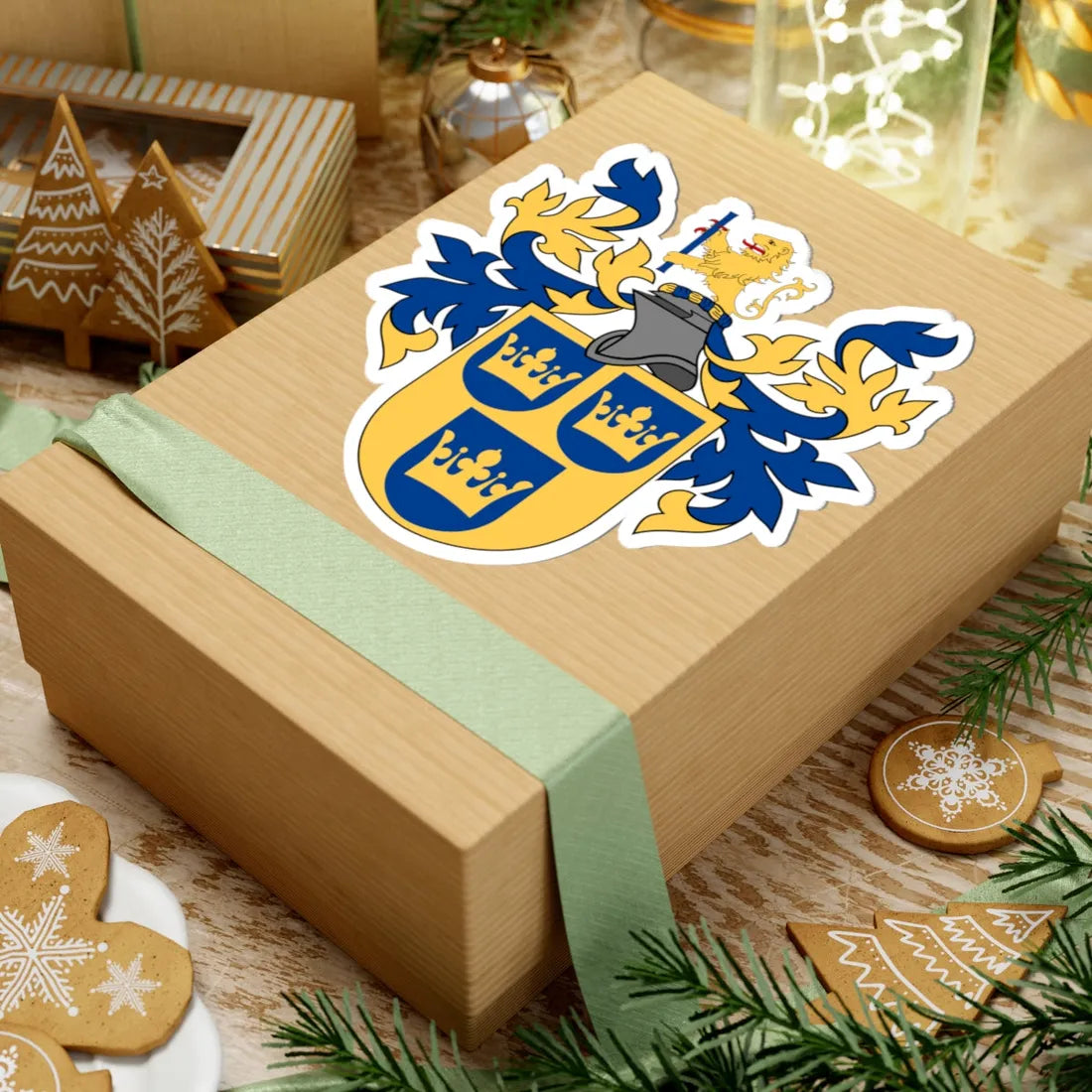 Svenska Heraldiska Föreningen vapen hela (Sweden) (Coat of Arms) STICKER Vinyl Kiss-Cut Decal - The Sticker Space