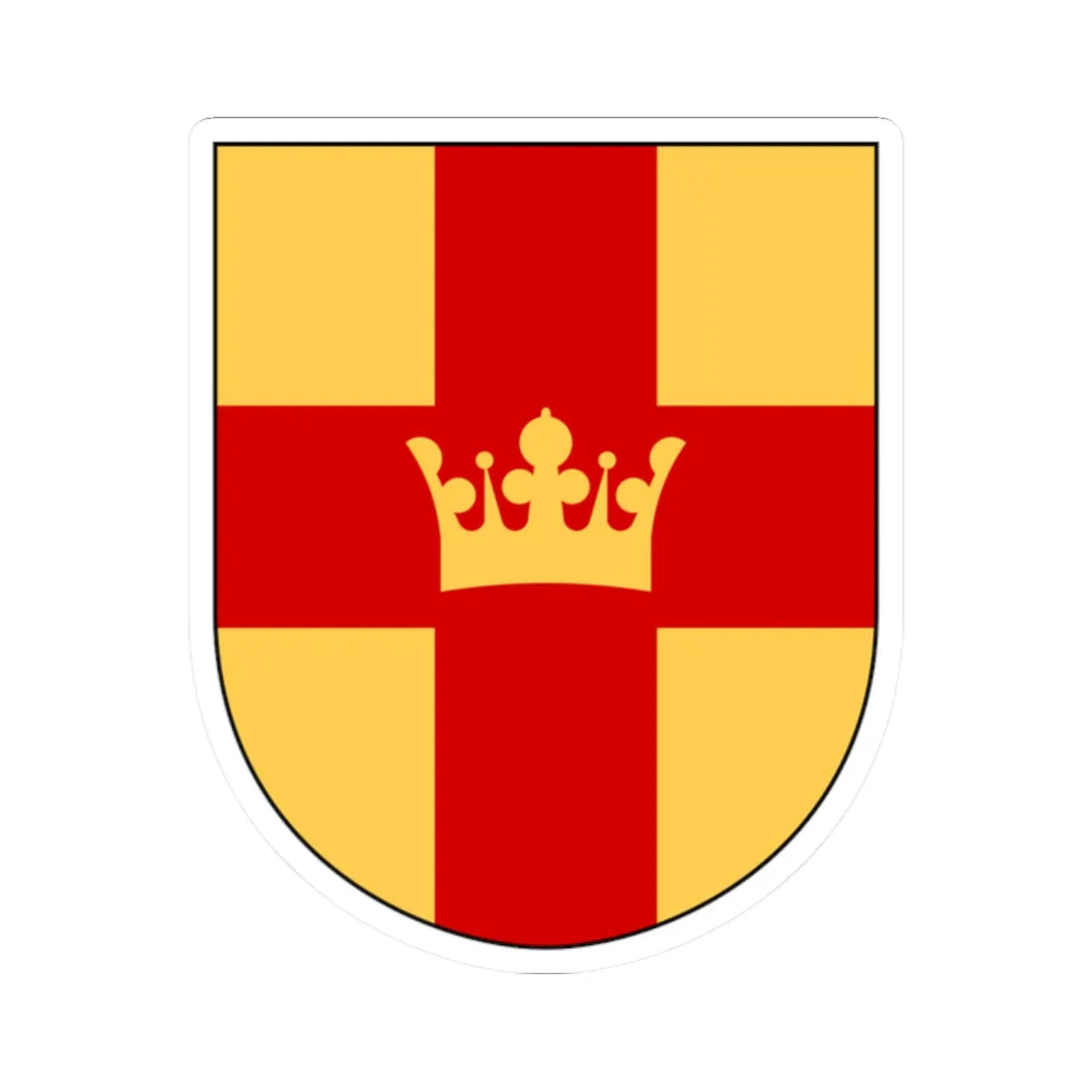 Svenska kyrkan vapen (Sweden) (Coat of Arms) STICKER Vinyl Kiss-Cut Decal 2 Inch White - The Sticker Space