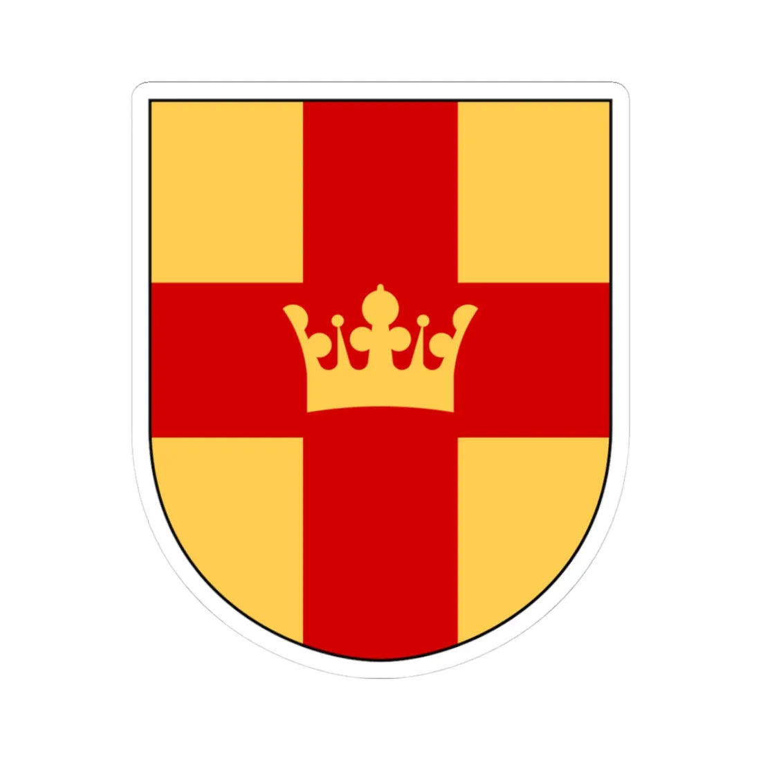 Svenska kyrkan vapen (Sweden) (Coat of Arms) STICKER Vinyl Kiss-Cut Decal 3 Inch White - The Sticker Space