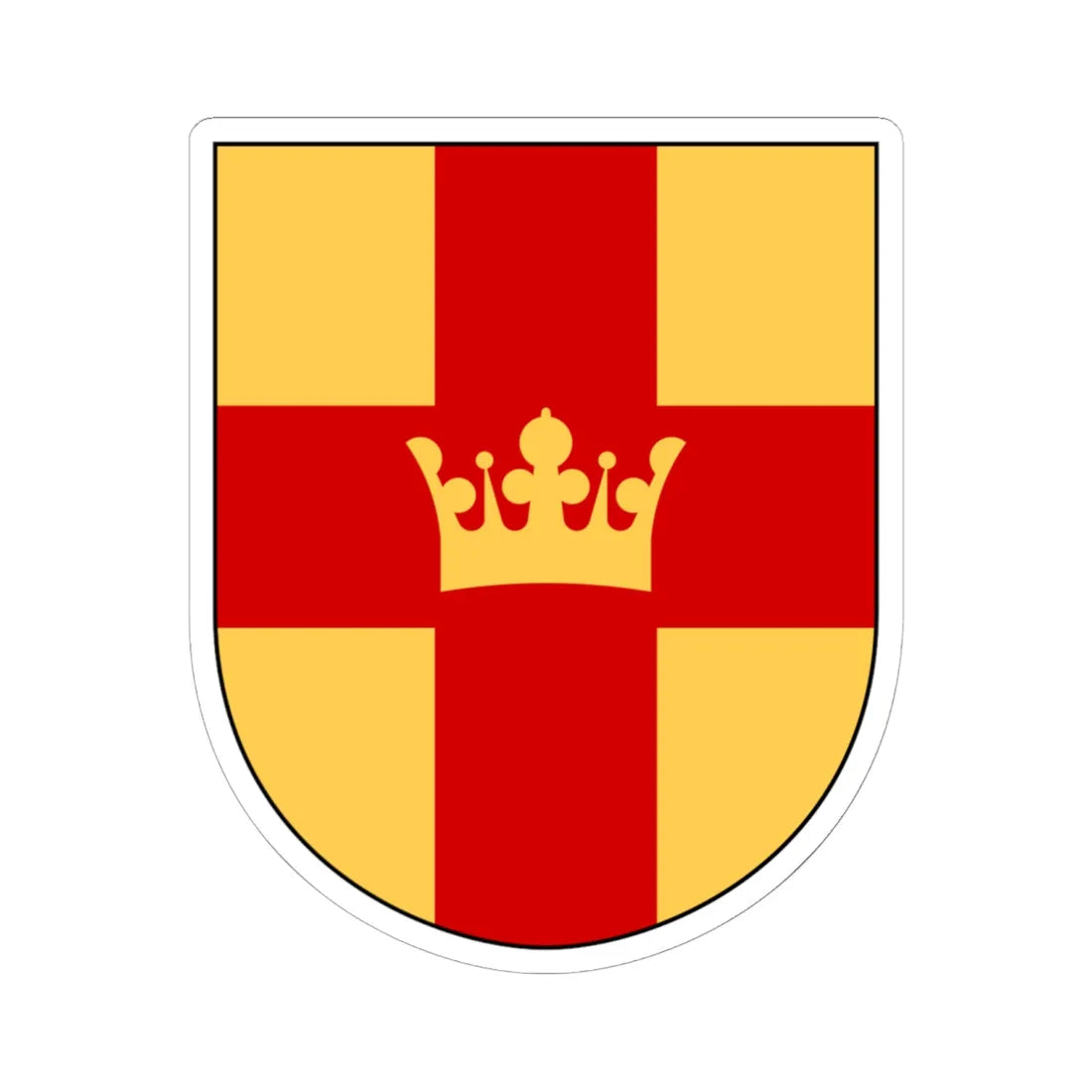Svenska kyrkan vapen (Sweden) (Coat of Arms) STICKER Vinyl Kiss-Cut Decal 6 Inch White - The Sticker Space