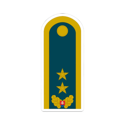 SVK Air Force OF 07 (Slovakia) (Military Rank) STICKER Vinyl Kiss-Cut Decal 3 Inch White - The Sticker Space