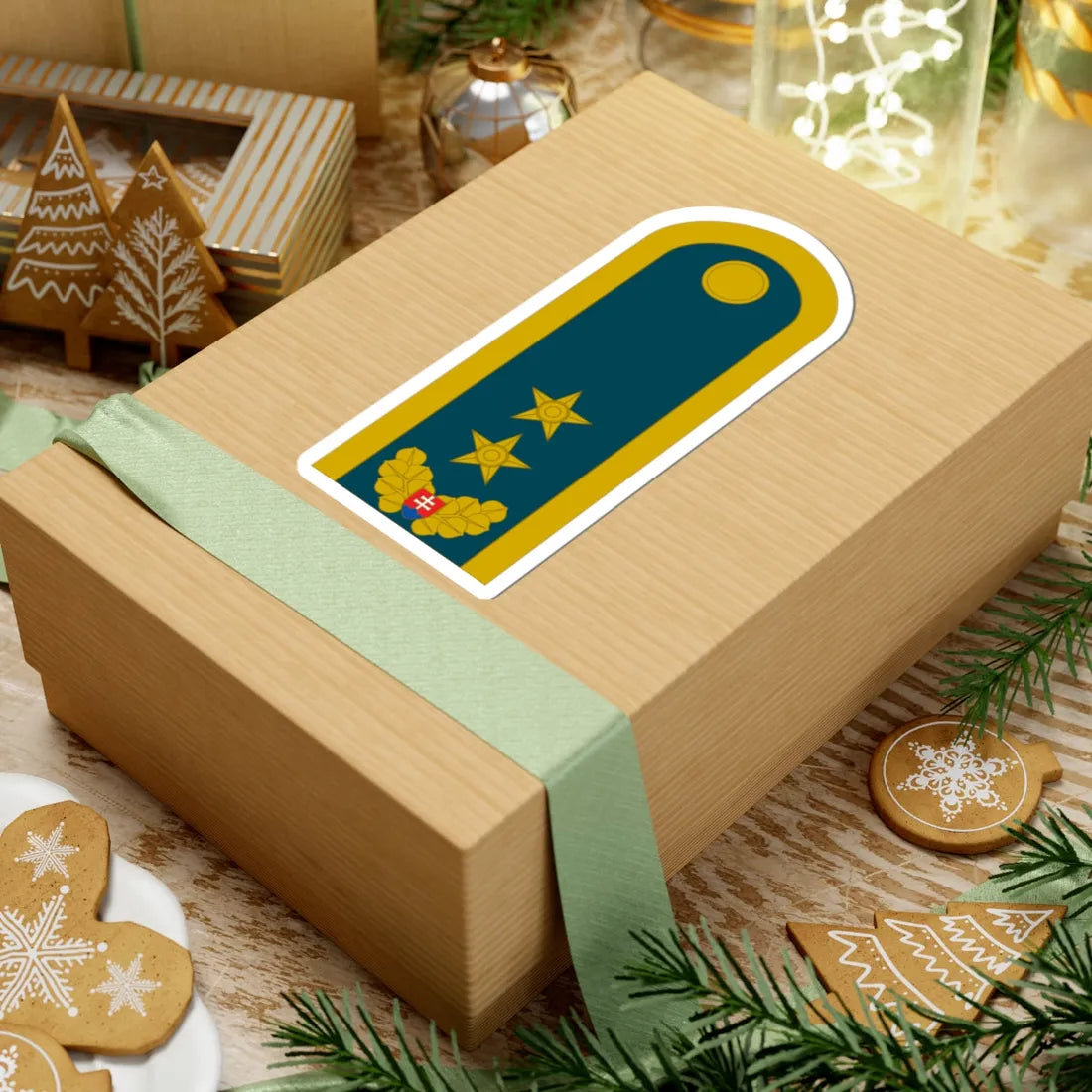 SVK Air Force OF 07 (Slovakia) (Military Rank) STICKER Vinyl Kiss-Cut Decal - The Sticker Space