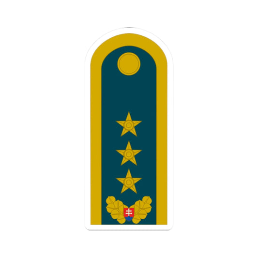 SVK Air Force OF 08 (Slovakia) (Military Rank) STICKER Vinyl Kiss-Cut Decal 2 Inch White - The Sticker Space