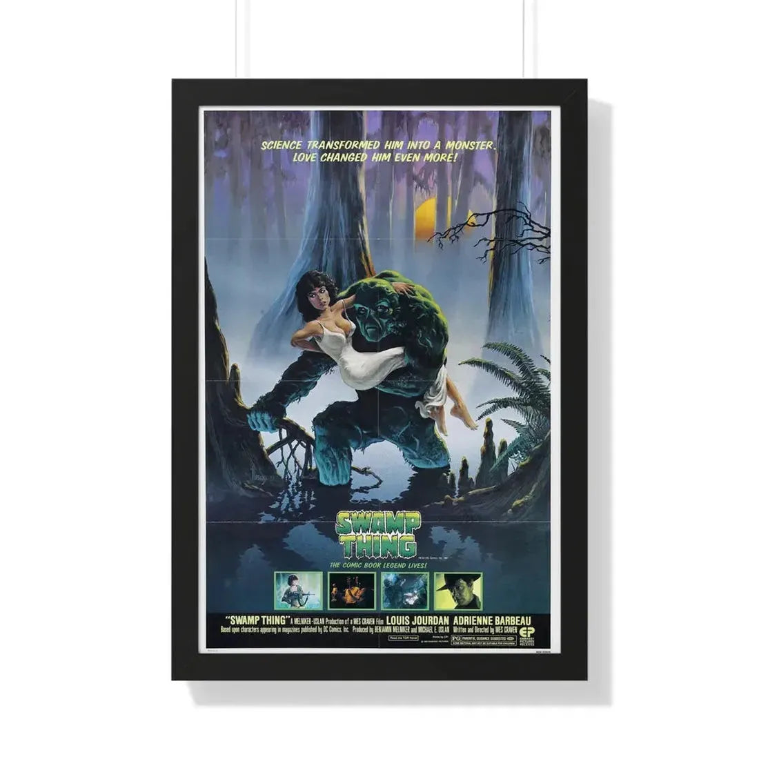 SWAMP THING 1982 - Framed Movie Poster 20" x 30" Black - The Sticker Space