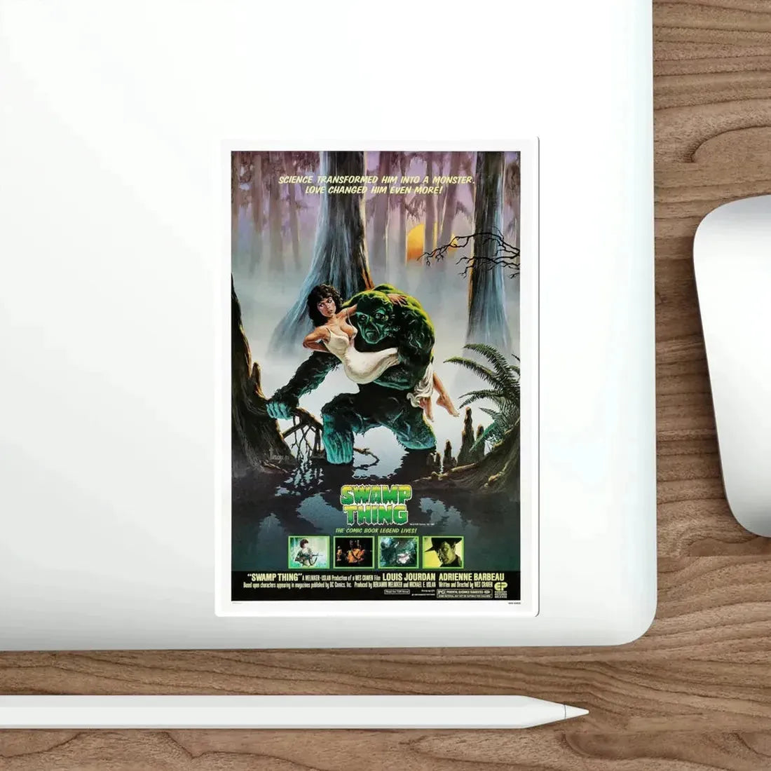 Swamp Thing 1982 Movie Poster STICKER Vinyl Die-Cut Decal - The Sticker Space