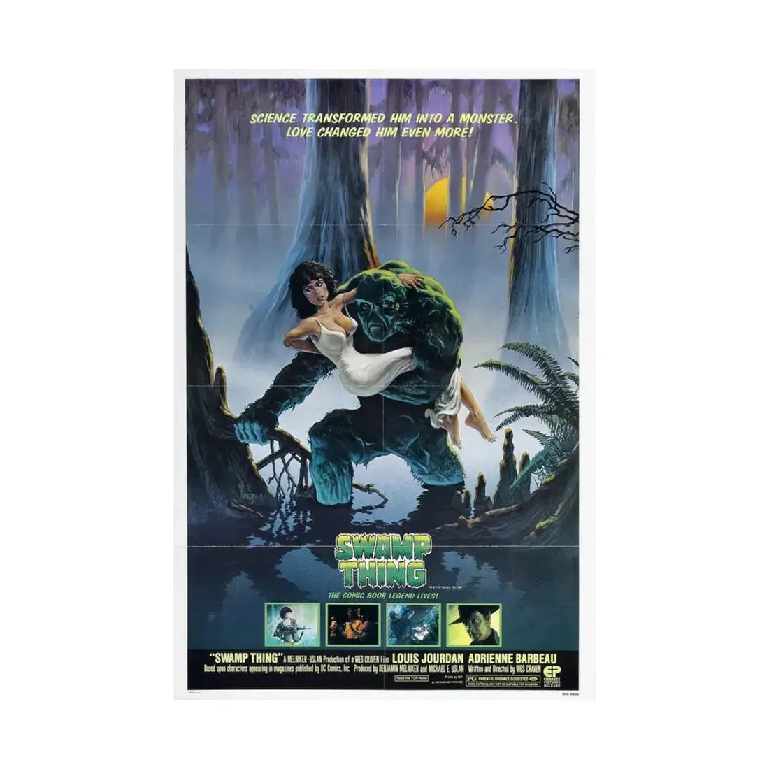 SWAMP THING 1982 - Paper Movie Poster - The Sticker Space