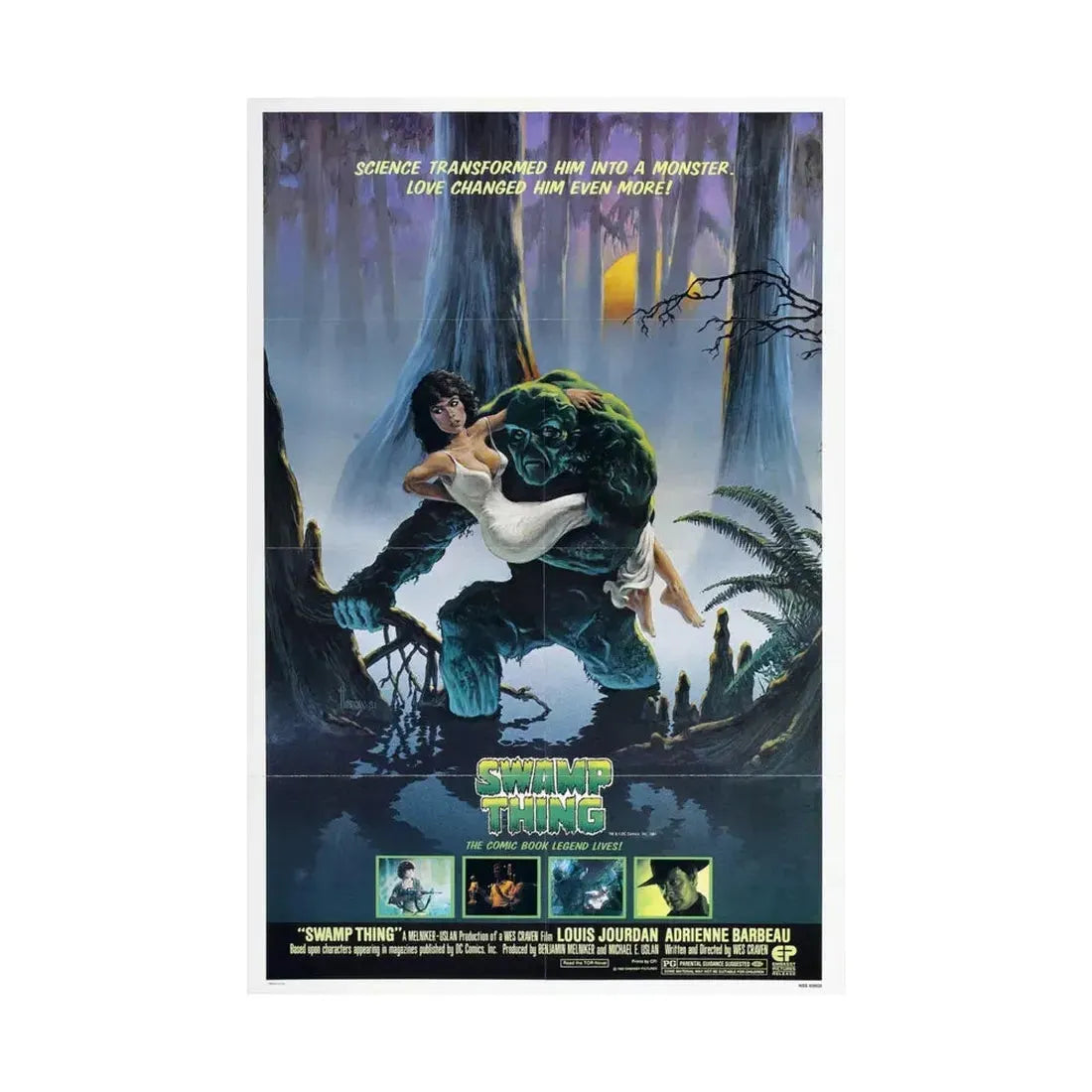 SWAMP THING 1982 - Paper Movie Poster - The Sticker Space