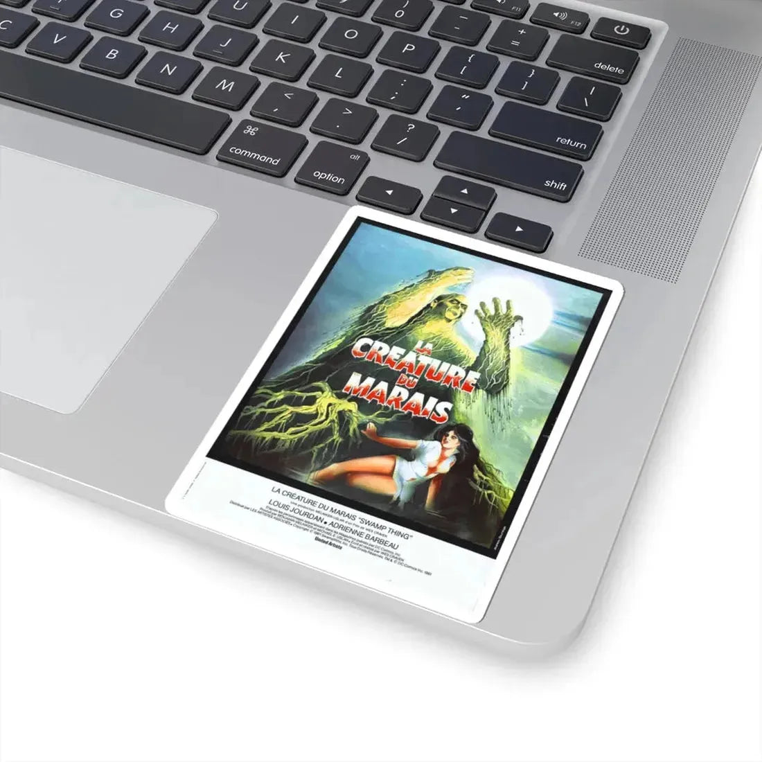 SWAMP THING (FRENCH) 1982 Movie Poster - STICKER Vinyl Kiss-Cut Decal - The Sticker Space