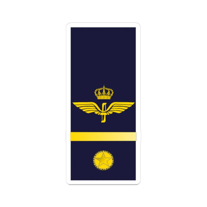 SWE Airforce 1Stripes (Sweden) (Military Rank) STICKER Vinyl Kiss-Cut Decal 3 Inch White - The Sticker Space