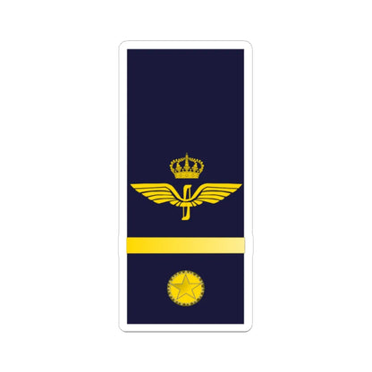 SWE Airforce 1Stripes (Sweden) (Military Rank) STICKER Vinyl Kiss-Cut Decal 6 Inch White - The Sticker Space