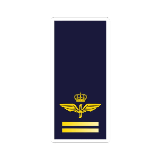 SWE Airforce 2bar (Sweden) (Military Rank) STICKER Vinyl Kiss-Cut Decal 2 Inch White - The Sticker Space