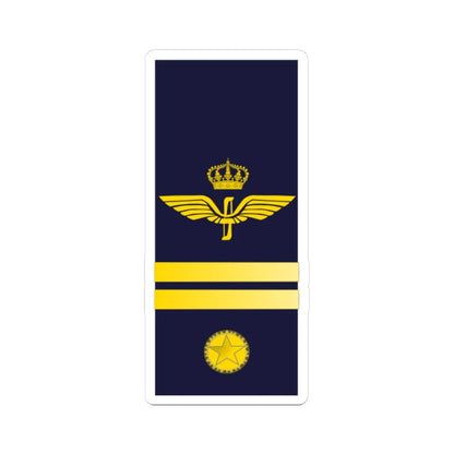 SWE Airforce 2Stripes (Sweden) (Military Rank) STICKER Vinyl Kiss-Cut Decal 3 Inch White - The Sticker Space