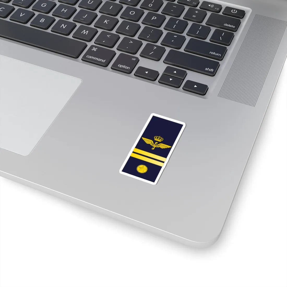 SWE Airforce 2Stripes (Sweden) (Military Rank) STICKER Vinyl Kiss-Cut Decal - The Sticker Space