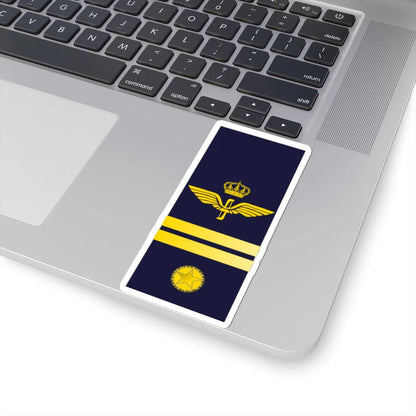 SWE Airforce 2Stripes (Sweden) (Military Rank) STICKER Vinyl Kiss-Cut Decal - The Sticker Space