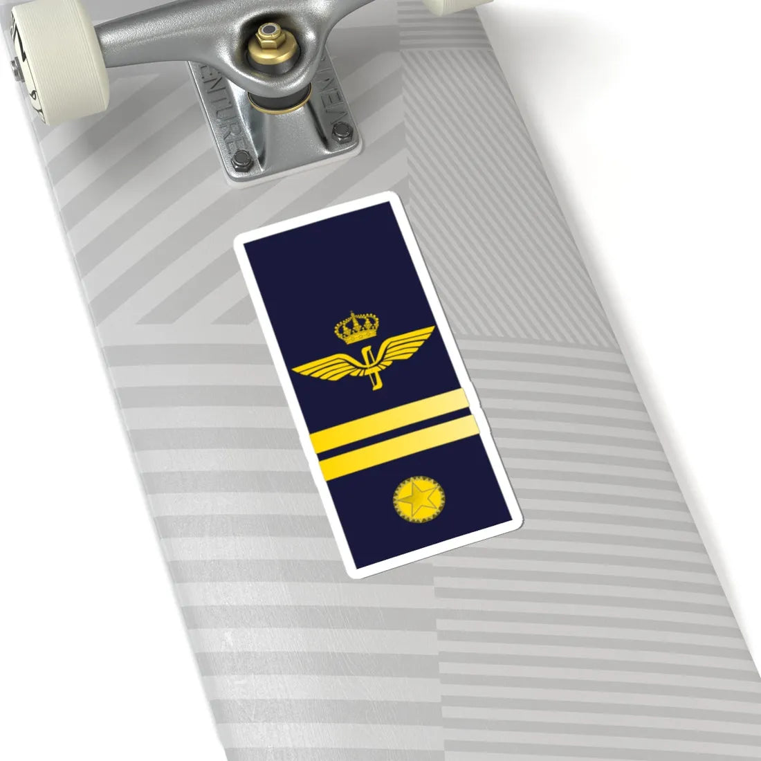 SWE Airforce 2Stripes (Sweden) (Military Rank) STICKER Vinyl Kiss-Cut Decal - The Sticker Space