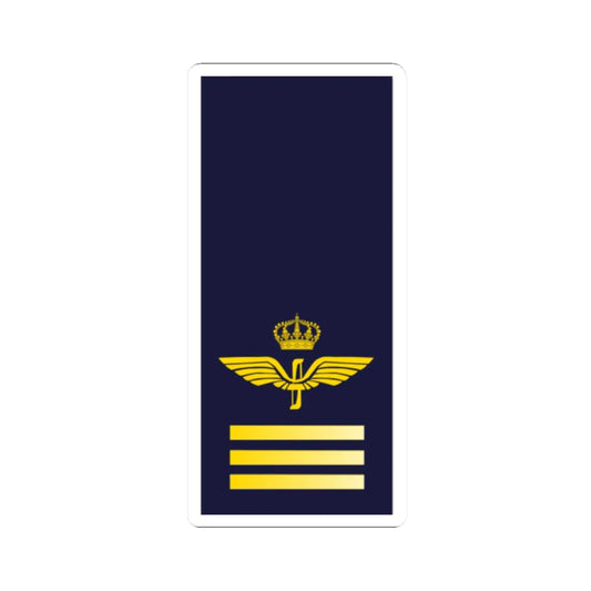 SWE Airforce 3bar (Sweden) (Military Rank) STICKER Vinyl Kiss-Cut Decal 2 Inch White - The Sticker Space