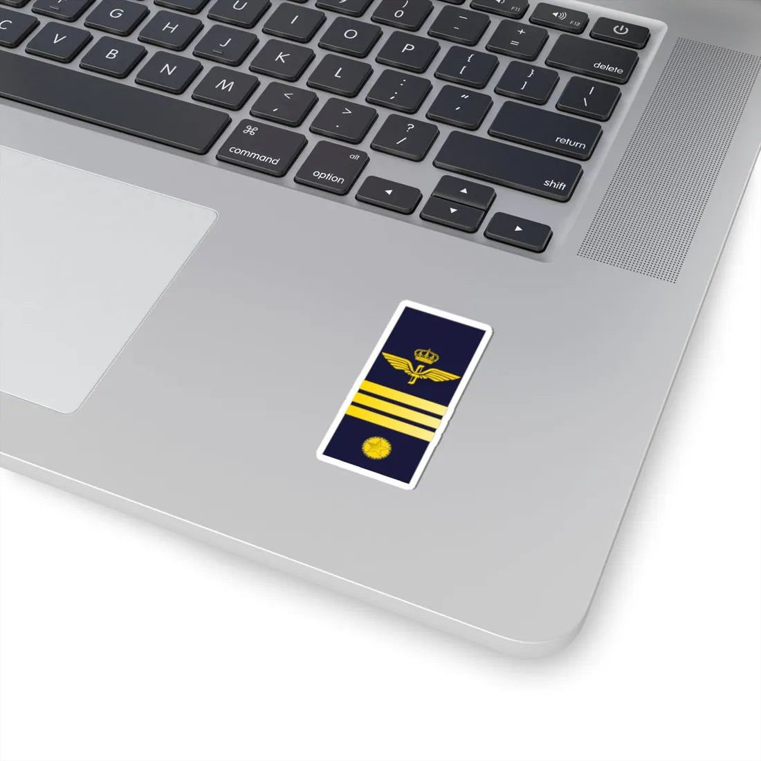SWE Airforce 3Stripes (Sweden) (Military Rank) STICKER Vinyl Kiss-Cut Decal - The Sticker Space