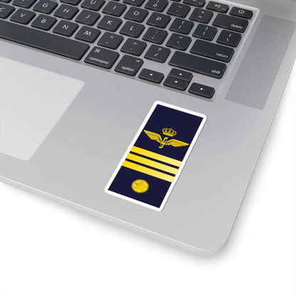 SWE Airforce 3Stripes (Sweden) (Military Rank) STICKER Vinyl Kiss-Cut Decal - The Sticker Space
