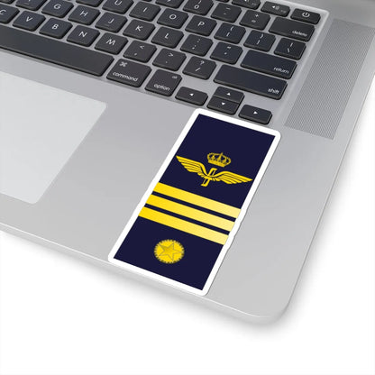 SWE Airforce 3Stripes (Sweden) (Military Rank) STICKER Vinyl Kiss-Cut Decal - The Sticker Space