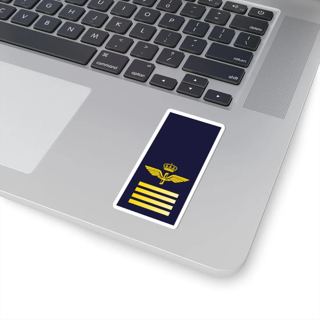 SWE Airforce 4bar (Sweden) (Military Rank) STICKER Vinyl Kiss-Cut Decal - The Sticker Space