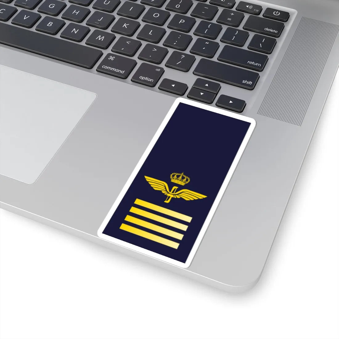 SWE Airforce 4bar (Sweden) (Military Rank) STICKER Vinyl Kiss-Cut Decal - The Sticker Space
