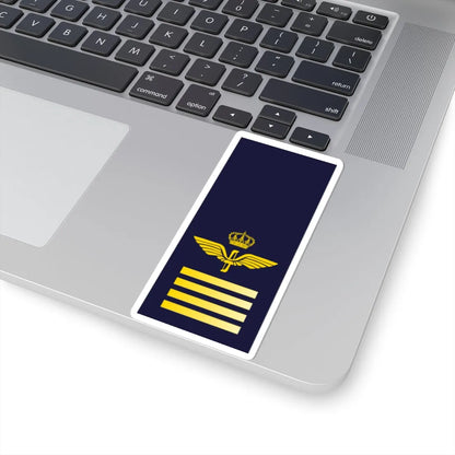 SWE Airforce 4bar (Sweden) (Military Rank) STICKER Vinyl Kiss-Cut Decal - The Sticker Space
