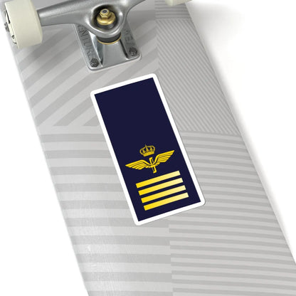 SWE Airforce 4bar (Sweden) (Military Rank) STICKER Vinyl Kiss-Cut Decal - The Sticker Space