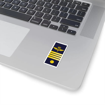 SWE Airforce 4Stripes (Sweden) (Military Rank) STICKER Vinyl Kiss-Cut Decal - The Sticker Space