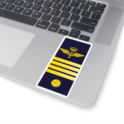 SWE Airforce 4Stripes (Sweden) (Military Rank) STICKER Vinyl Kiss-Cut Decal - The Sticker Space
