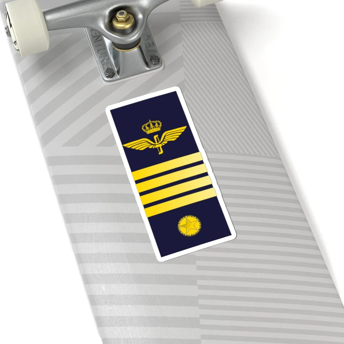 SWE Airforce 4Stripes (Sweden) (Military Rank) STICKER Vinyl Kiss-Cut Decal - The Sticker Space