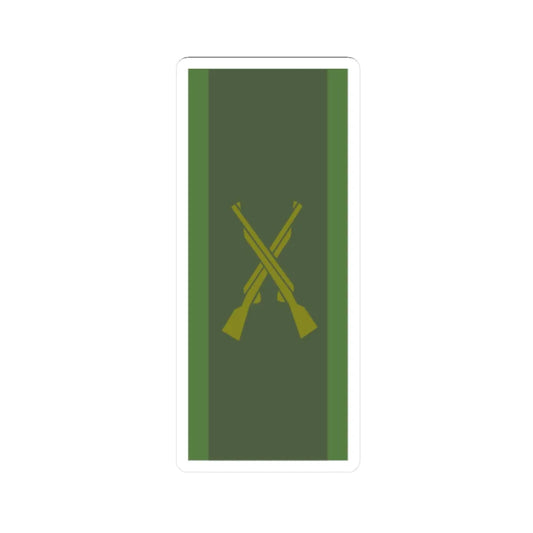 SWE Army infantry (Sweden) (Military Rank) STICKER Vinyl Kiss-Cut Decal 2 Inch White - The Sticker Space