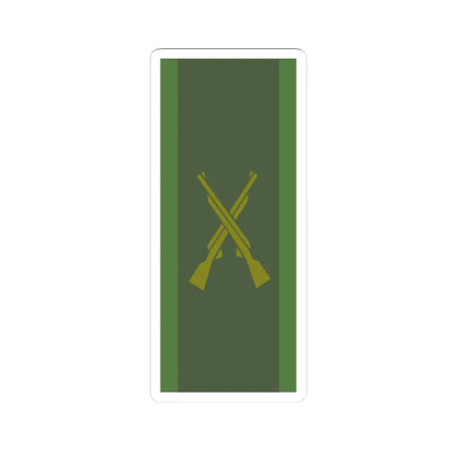 SWE Army infantry (Sweden) (Military Rank) STICKER Vinyl Kiss-Cut Decal 3 Inch White - The Sticker Space