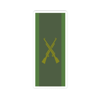 SWE Army infantry (Sweden) (Military Rank) STICKER Vinyl Kiss-Cut Decal 6 Inch White - The Sticker Space