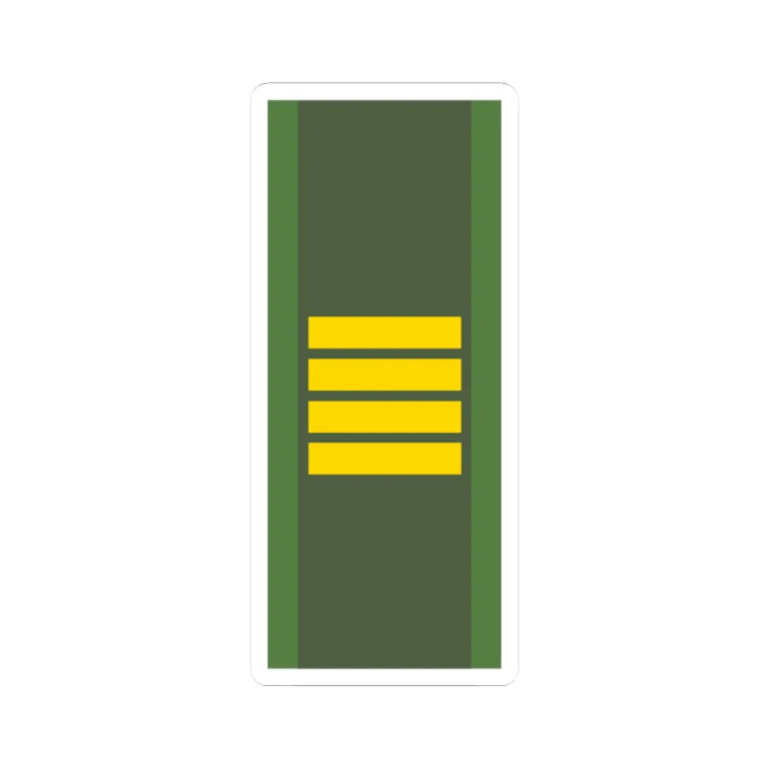 SWE flaggkorpral (Sweden) (Military Rank) STICKER Vinyl Kiss-Cut Decal 2 Inch White - The Sticker Space