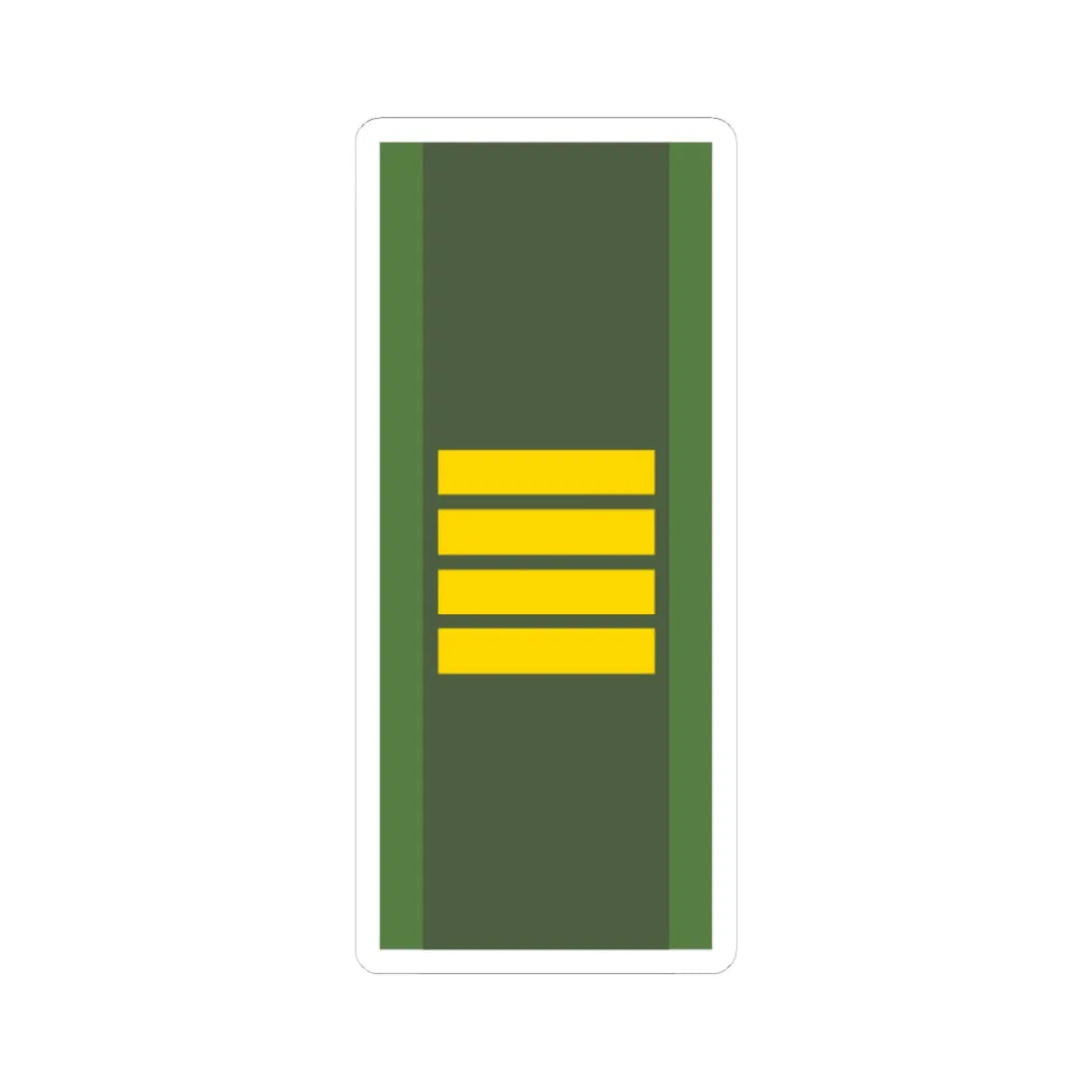 SWE flaggkorpral (Sweden) (Military Rank) STICKER Vinyl Kiss-Cut Decal 3 Inch White - The Sticker Space